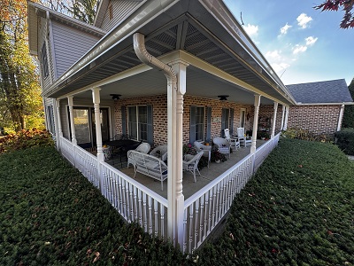 Deck railing installation